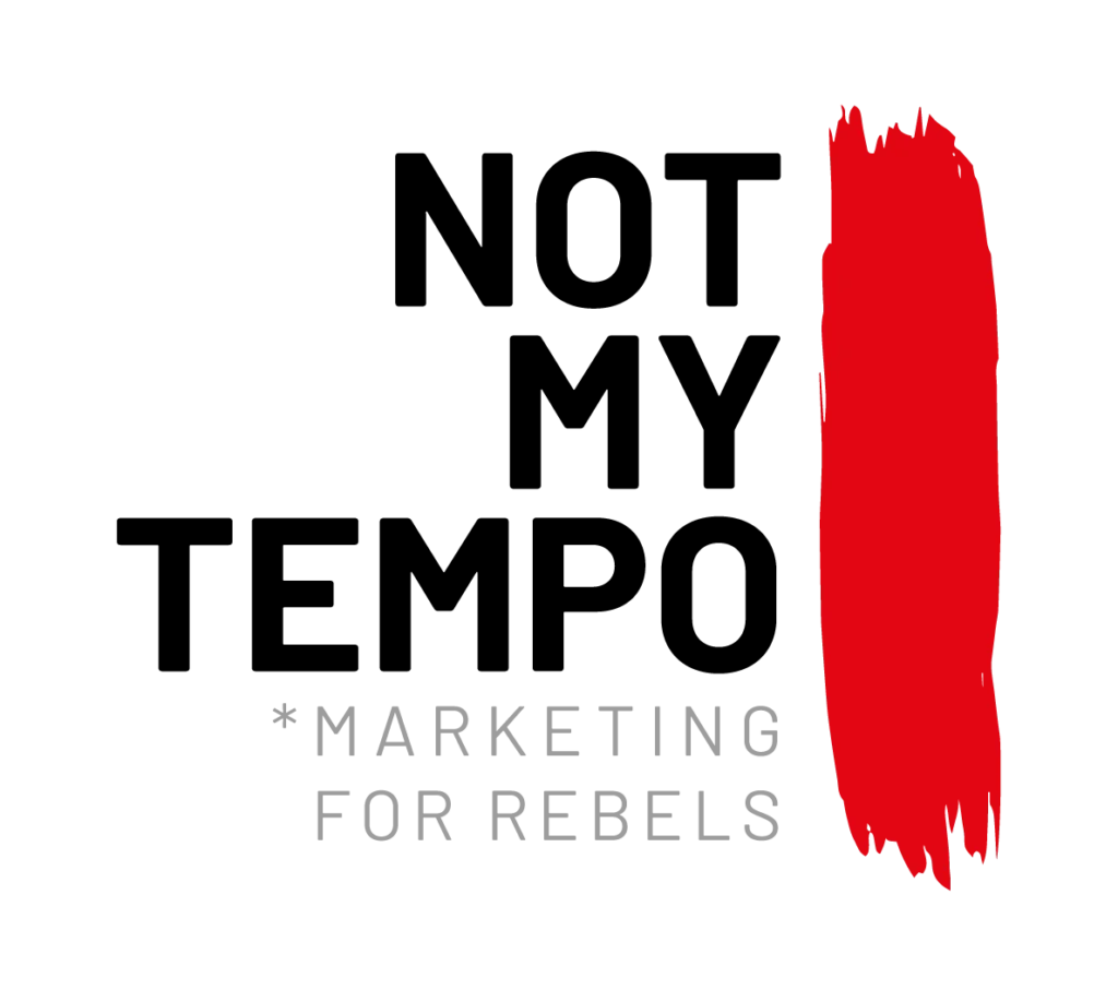 Logo de NOT MY TEMPO, agencia de marketing y publicidad ética.